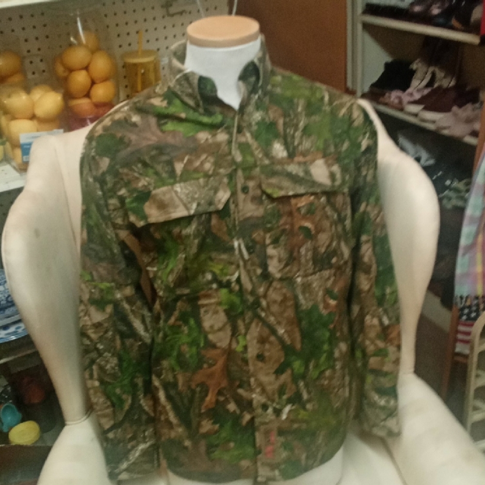 RedHead Men's Green Camouflage Shirt Jacket